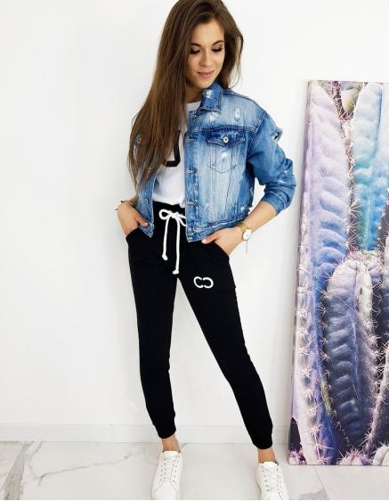 Dádmská džínsová bunda svetlo modrá OMBRE modrá