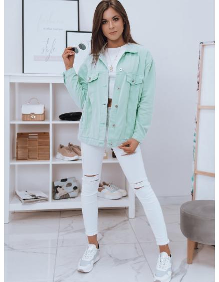 Dámska riflová bunda PORTO svetlozelená