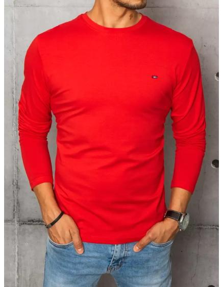 Pánska tričko s dlhým rukávom červené