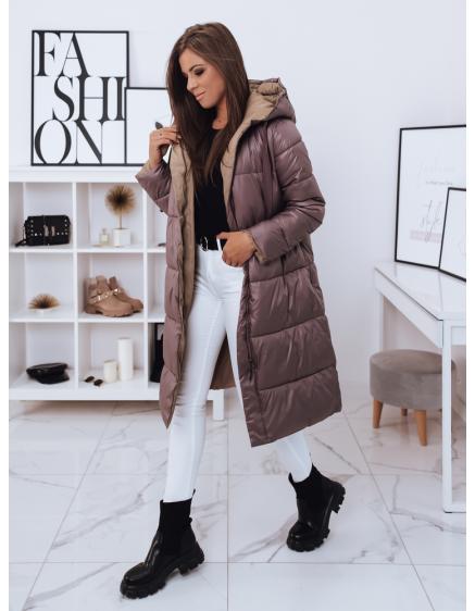 Dámska dlhá zateplená bunda FERCY fialová