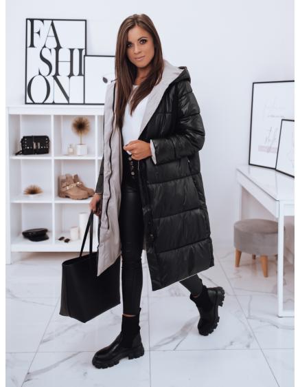 Dámska dlhá zateplená bunda FERCY čierna