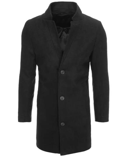 Pánsky jednoradový elegantný kabát MARCO čierna
