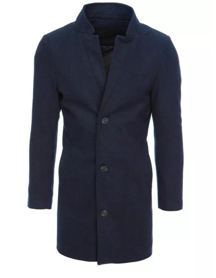 Pánsky jednoradový elegantný kabát MARCO tmavo modrá