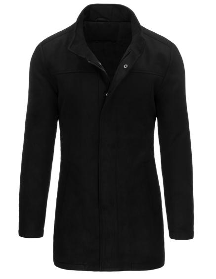 Pánský jednořadý zimní kabát DONA černá