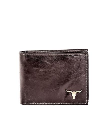 Čierna kožená pánska peňaženka