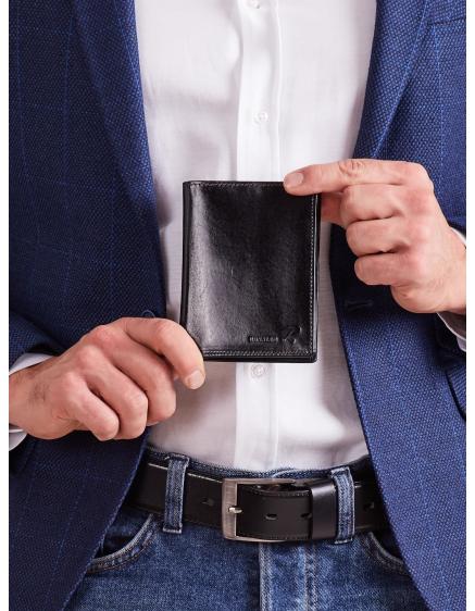 Pánska čierna kožená peňaženka