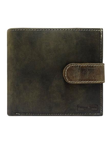 Pánska hnedá kožená peňaženka