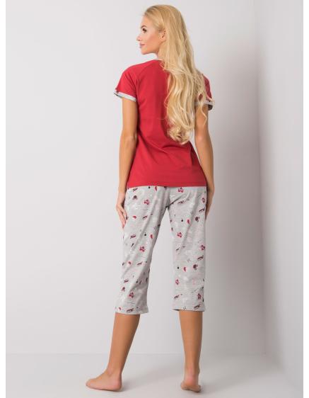 Dámske dvojdielne pyžamo TROY červené