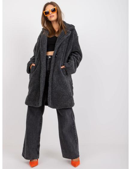 Dámsky kožuch BITA tmavosivý