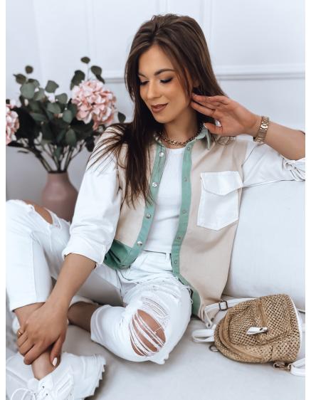 Dámska džínsová bunda/sveter SONET béžová